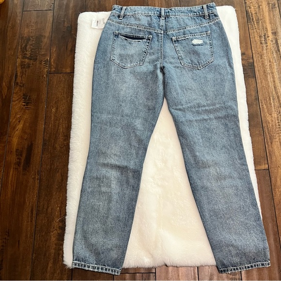 AFRM Distressed High Rise Button Fly Jeans Size 27 NWT - Picture 5 of 16